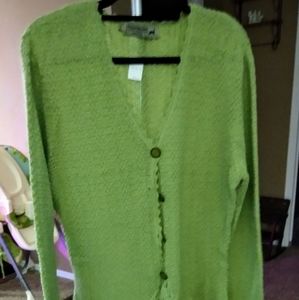 Button down alpaca sweater